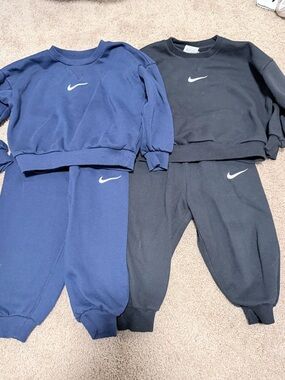 Nike Kids Sweatpant Sets in Navy and Black